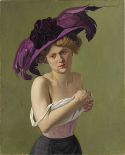 Félix Vallotton - Le Chapeau violet (1907)